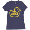 duck quack Ladies Fitted T-Shirt