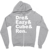 dre eazy cube rendre eazy cube ren Zipper Hoodie