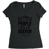 My Favorite People Call Me Sister Women's Triblend Scoop T-shirt