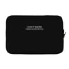 i dot snore Laptop sleeve