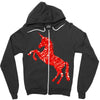 Unicorn Art Zipper Hoodie