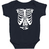 beer belly xray skeleton funny Baby Bodysuit