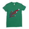 stars and stripes Ladies Fitted T-Shirt