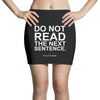 do not read the next sentence Mini Skirts