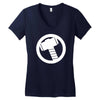 thor logo avengers marvel Women's V-Neck T-Shirt