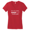 dad to be loading please wait new Women's V-Neck T-Shirt