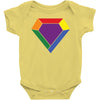 Rainbow LGBT Diamond Baby Onesie