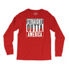 straight outta america Long Sleeve Shirts