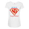 bob is super dad Maternity Scoop Neck T-shirt