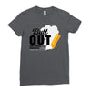 Butt Out Lung Cancer Awareness Ladies Fitted T-Shirt