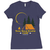 Total Solar Eclipse Camp Ladies Fitted T-Shirt