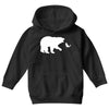 Bear Fishing Youth Hoodie