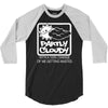 partly cloudy 100% getting wasted gift drugs drinking pissed bong fuun 3/4 Sleeve Shirt