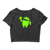 android eats apple Crop Top