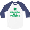 mother's day mommom of a princess 3/4 Sleeve Shirt