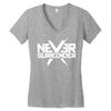 never surrender Women's V-Neck T-Shirt