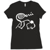 marca peru nazca lines monkey Ladies Fitted T-Shirt