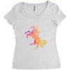 Unicorn Women's Triblend Scoop T-shirt