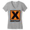irritant symbol Women's V-Neck T-Shirt