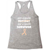 Once a Cancer Patient Now a Cancer Survivor Racerback Tank