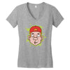 hip hop guy Women's V-Neck T-Shirt
