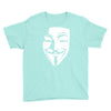 v per vendetta face film horror cinema&amp;tv Youth Tee