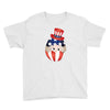 4th of July Peeking Baby Inside Egg Youth Tee