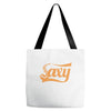 saxophone saxy Tote Bags