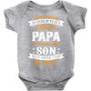 Super Cool Papa Of A Freaking Awesome Son Baby Onesie