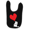bird love heart animal graph note music party pop art gift Baby Bibs