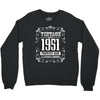 vintage made in 1951 perfectly aged a living legend Crewneck Sweatshirt