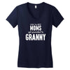 Only The Best Moms Get Promoted To Granny Women's V-Neck T-Shirt