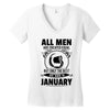 All Men Are Created Equal But Only The Best Are Born In June Women's V-Neck T-Shirt