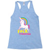 gay pride f#ck younicorn funny rude unicorn Racerback Tank