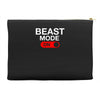 beast mode activated Accessory Pouches