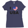 i love usa Ladies Fitted T-Shirt