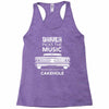 driver picks the music passenger shuts his cakehole Racerback Tank