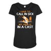 arm in cast Maternity Scoop Neck T-shirt