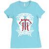 Fight The Dead Fear The Living Ladies Fitted T-Shirt