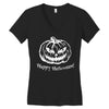 happy halloween 3 Women's V-Neck T-Shirt
