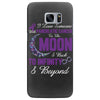 i love someone with pancreatic cancer to the moon &amp; back to infinity Samsung Galaxy S7 Edge Case