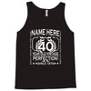 40th birthday t shirt personalise with name age year ideal birthday gi Tank Top