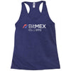 100x or gtfo bitmex edition white logo Racerback Tank