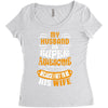 My Husband Is Super Awesome Women's Triblend Scoop T-shirt
