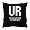 underground resistence Throw Pillow