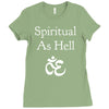 spiritual as hell Ladies Fitted T-Shirt