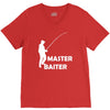 aster baiter mens rude fishing V-Neck Tee