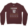 santa gemini christmas ugly t shirts Crewneck Sweatshirt