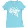 night fishing Ladies Fitted T-Shirt