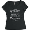 geek life Women's Triblend Scoop T-shirt